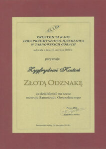 kz zlota odznaka 2010 rok